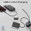 PROMATE Blade-10 Ultra-Compact MagSafe Compatible Wireless Charging Power Bank - USB-C / Black