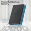 PROMATE Blade-10 Ultra-Compact MagSafe Compatible Wireless Charging Power Bank - USB-C / Blue
