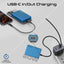 PROMATE Blade-10 Ultra-Compact MagSafe Compatible Wireless Charging Power Bank - USB-C / Blue