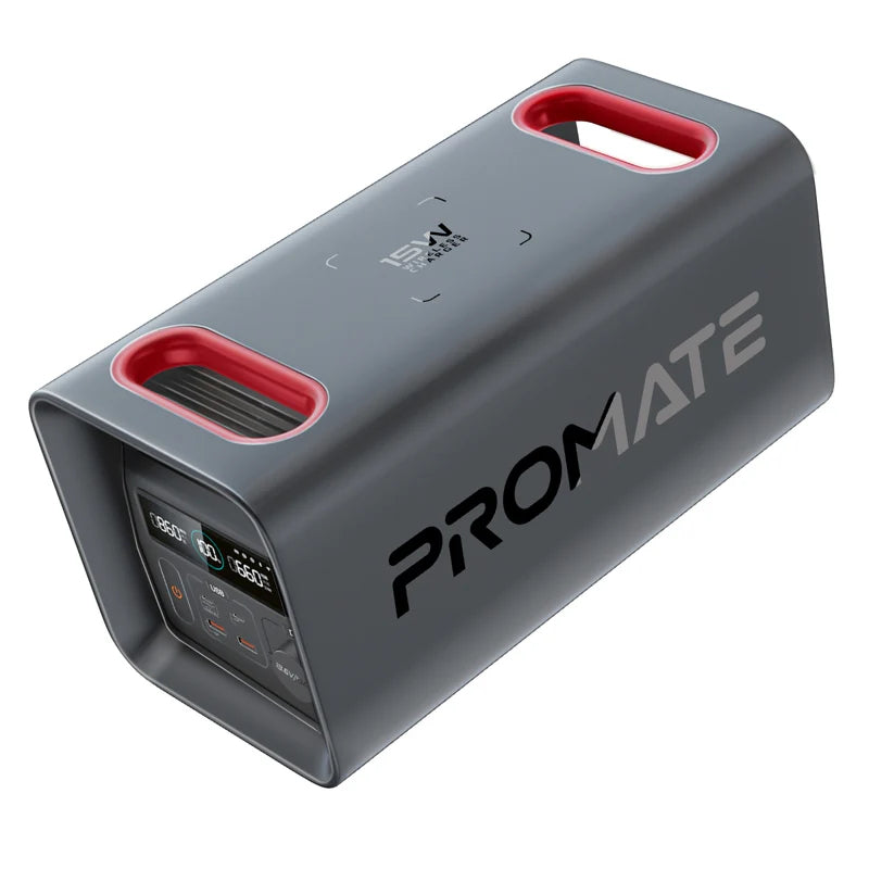 PROMATE PowerTank-600 Portable Power Station - 515.2Wh / 600W / 161000mAh / USB-A / USB-C