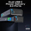 PROMATE Titan-130 Sleek Multi-Port Power Bank - 130W / 20000mAh / Black