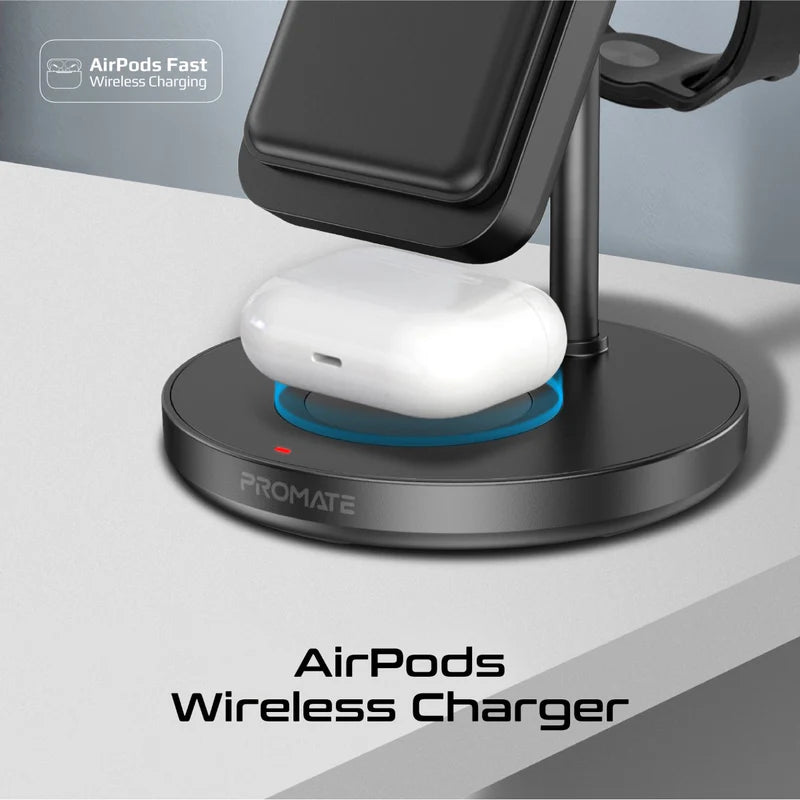 PROMATE RoverPack 4-in-1 Charging Station - 10000mAh / Black