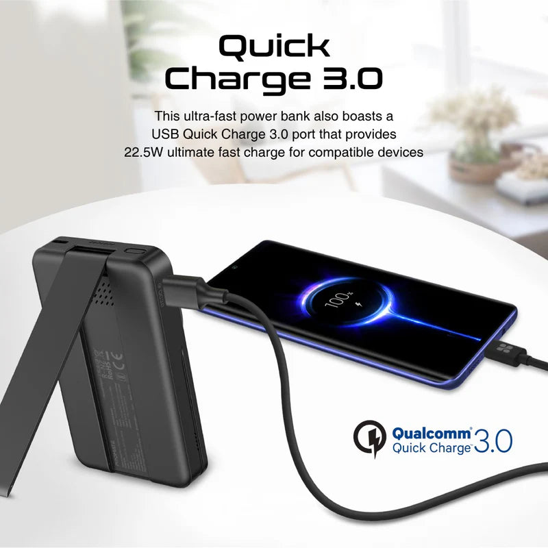 PROMATE RoverPack 4-in-1 Charging Station - 10000mAh / Black