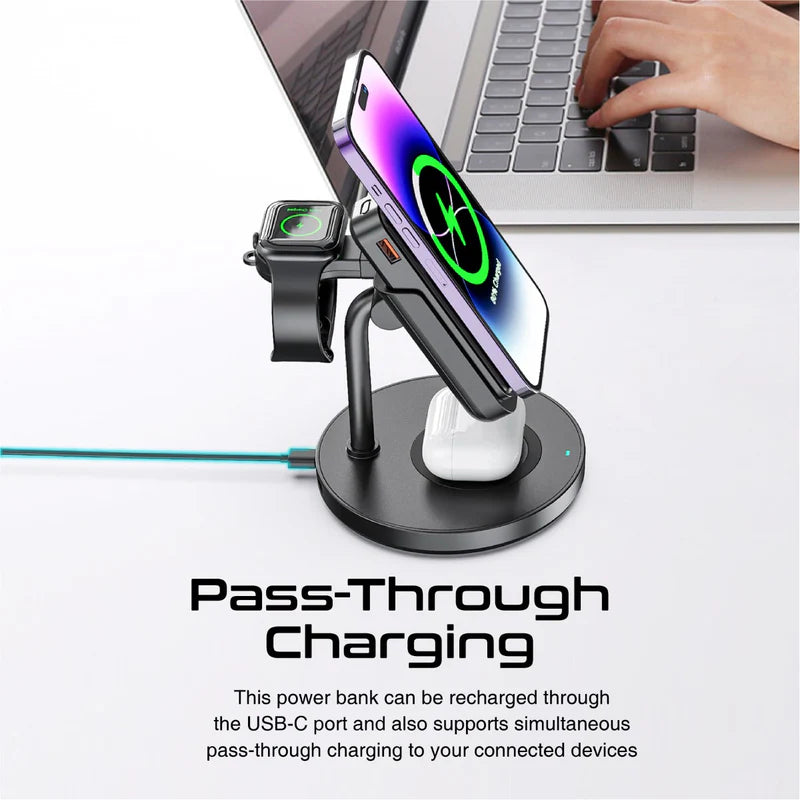 PROMATE RoverPack 4-in-1 Charging Station - 10000mAh / Black