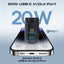 PROMATE PowerPack-10i Ultra-compact Power Bank With Built-In Lightning Cable - 20W / USB-C / USB-A / Black