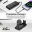 PROMATE PowerPack-Fold 5-in-1 Foldable MagSafe Compatible Wireless Power Bank - 20W / USB-C / USB-A / Black