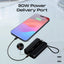 PROMATE Neo-10 Power Bank with Built-In USB-C Cable - 30W / 10,000mAh / Black