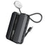 PROMATE Neo-10 Power Bank with Built-In USB-C Cable - 30W / 10,000mAh / Grey