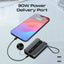 PROMATE Neo-10 Power Bank with Built-In USB-C Cable - 30W / 10,000mAh / Grey