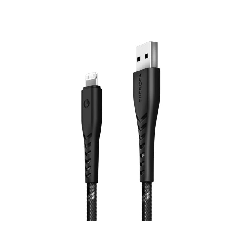 Energea C89 Nyloflex Charge And Sync Cable - 3 Meter / USB-A / Lightning / Black