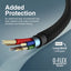 PROMATE XCord-Ai High Tensile Strength Data & Charge Cable - 1 Meter / 480Mbps / USB-A / Lightning / Black