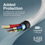 PROMATE XCord-Ai High Tensile Strength Data & Charge Cable - 1 Meter / 480Mbps / USB-A / Lightning / White