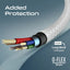 PROMATE XCord-Ai200 High Tensile Strength Data & Charge Cable - 2 Meter / 480Mbps / USB-A / Lightning / White
