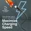 PROMATE XCord-AC Super Flexible Data and Charge Cable - 1 Meter / 480Mbps / USB-A / USB-C / Black