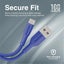 PROMATE XCord-AC Super Flexible Data and Charge Cable - 1 Meter / 480Mbps / USB-A / USB-C / Navy