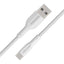 PROMATE XCord-AC Super Flexible Data and Charge Cable - 1 Meter / 480Mbps / USB-A / USB-C / White