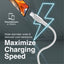 PROMATE XCord-AC Super Flexible Data and Charge Cable - 1 Meter / 480Mbps / USB-A / USB-C / White