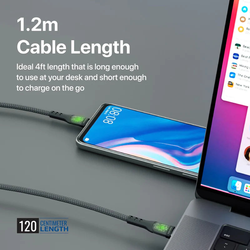 PROMATE TransLine-CC Power Delivery Ultra-Fast Charge Cable - 1.2 Meter / 480Mbps / USB-C / Black