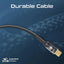 PROMATE LucidLine-CC120 High Tensile Power Delivery Charge Cable - 1.2 Meter / 480Mbps / USB-C / Black