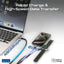 PROMATE iCharge-Trio 5-in-1 Multi-Connector Cable - 1.5 Meter / 480Mbps / USB-C / Lightning / Black