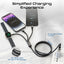 PROMATE iCharge-Trio 5-in-1 Multi-Connector Cable - 1.5 Meter / 480Mbps / USB-C / Lightning / Black