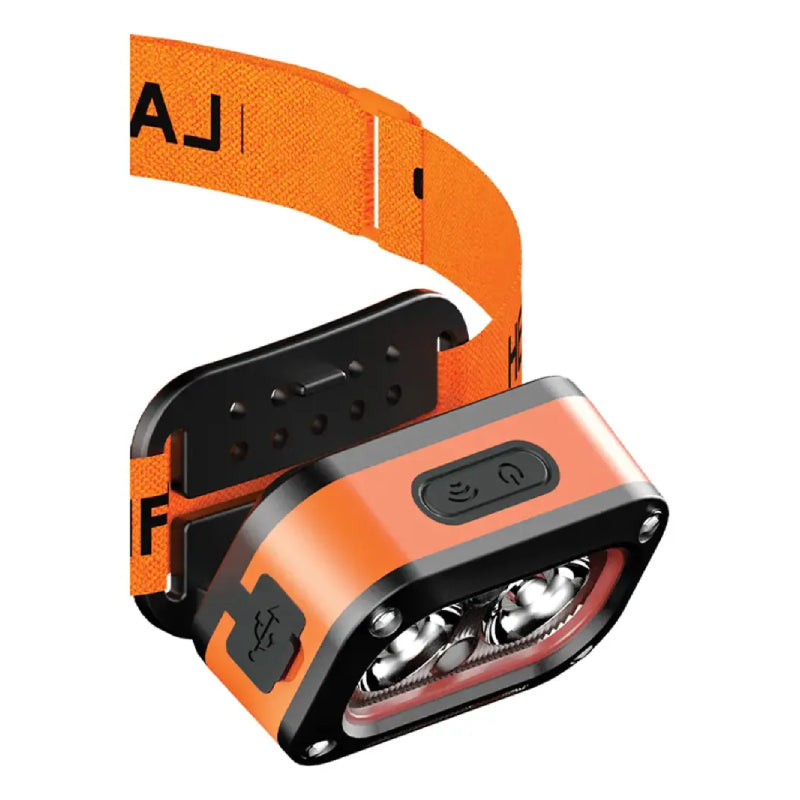 Porodo Wave-Sensor Rechargeable LED Headlamp - 800mAh / Orange