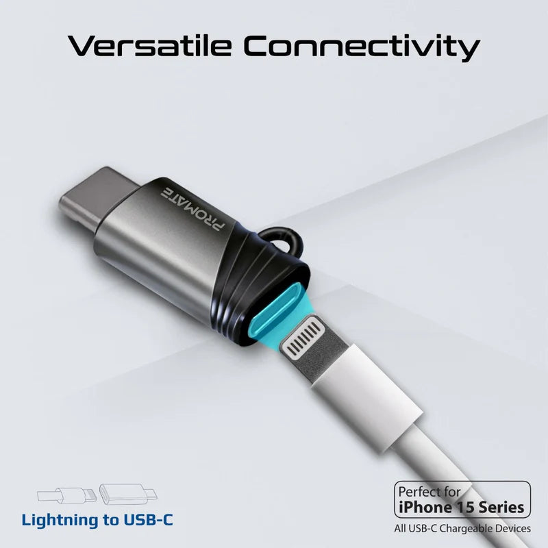 PROMATE Link-Ci Ultra-Fast Charging Lightning to USB-C Adapter