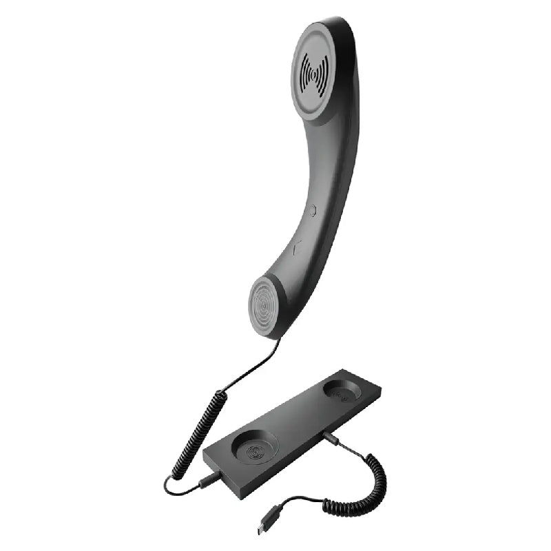 Porodo Classic Retro Phone Handset - Type-C / Black
