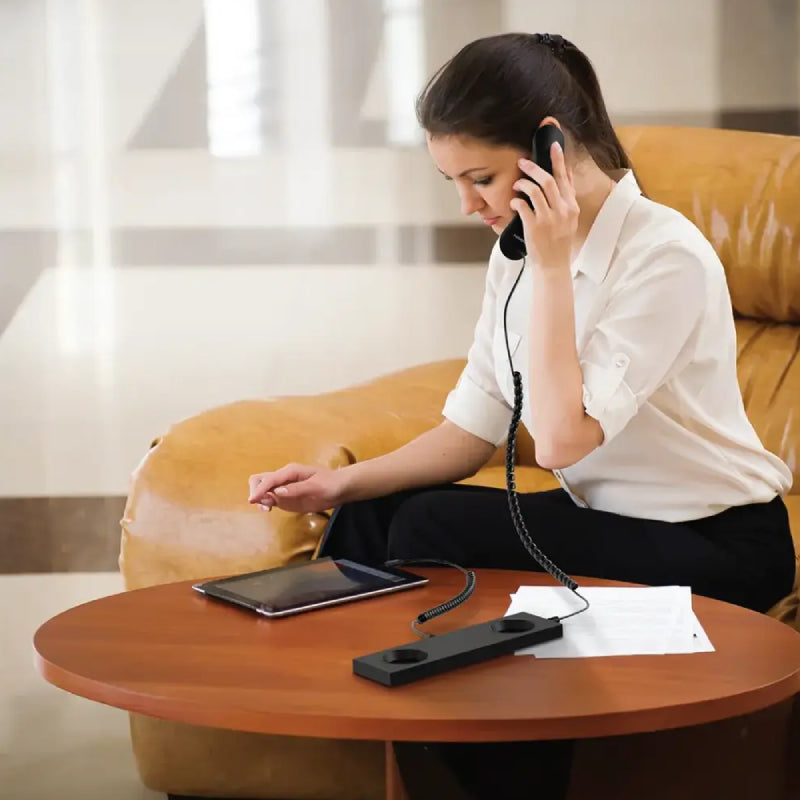 Porodo Classic Retro Phone Handset - Type-C / Black