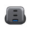 Energea Ampcharge Mini GaN Wall Charger - 100W / USB-C / USB-A / Gunmetal