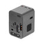 Energea Travelworld Travel Adapter - 45W / USB-C / USB-A / Gunmetal