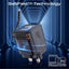 PROMATE Cubix-R65 GanFast Charging Adapter with Retractable USB-C Cable - 65W / USB-C / Black