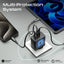 PROMATE PowerPort-45 Power Delivery GaNFast Charger - 45W / USB-C / USB-A / Black