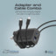 PROMATE ChargeKit-25PDi Power Delivery Dual Port Adapter with Cable - 25W / USB-C / Black