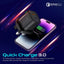 PROMATE PowerUp-Trio Ultra-Compact Fast Charging Power Bank - 20W / USB-C / Lightning / Black + PROMATE PowerPort-25AC Power Delivery Ultra-Fast Dual Port AC Charger - 25W / USB-C / USB-A / Black - Bundle Offer