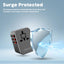 PROMATE TripMate-36W Smart Charging Universal Travel Adapter - 36W / USB-C / USB-A / Black
