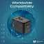 PROMATE TripMate-GaN100 GaNFast Multi-Port Travel Adapter - 100W / USB-C / USB-A / Black