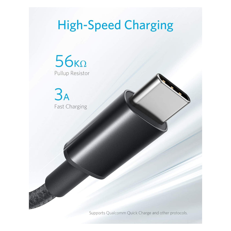 Anker USB-A to USB-C Cable - 15W / 1 Meter / Black