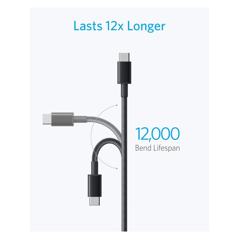 Anker USB-A to USB-C Cable - 15W / 1 Meter / Black