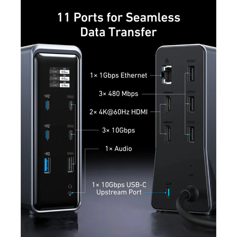 Anker Prime 14-Port Docking Station - 160W / USB-A / USB-C / Black