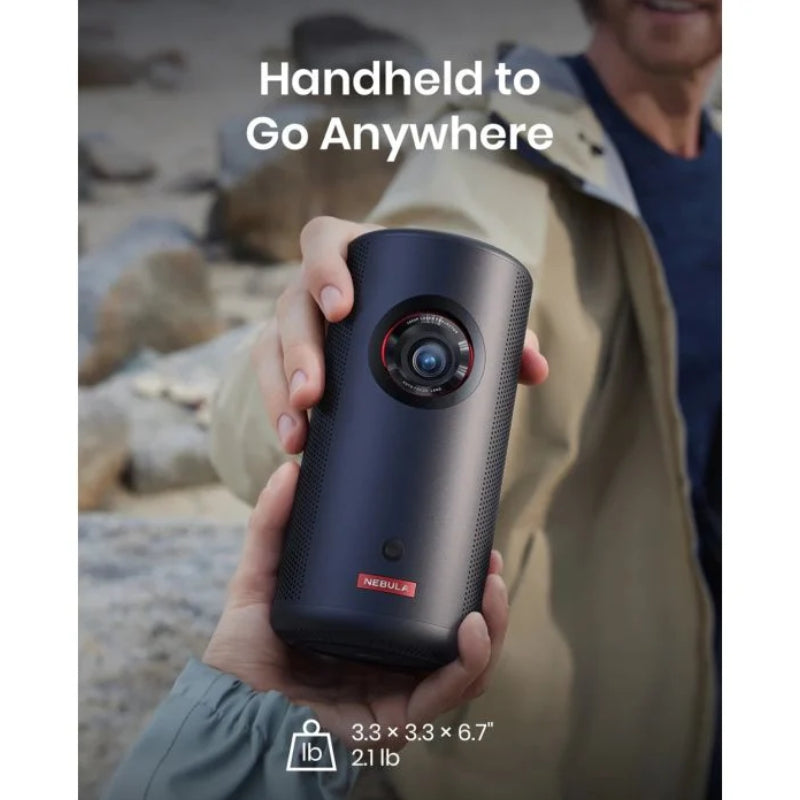 Anker Nebula Capsule 3 Laser Portable Projector - 300 ANSI Lumens / HDMI/USB-C/Audio / Black