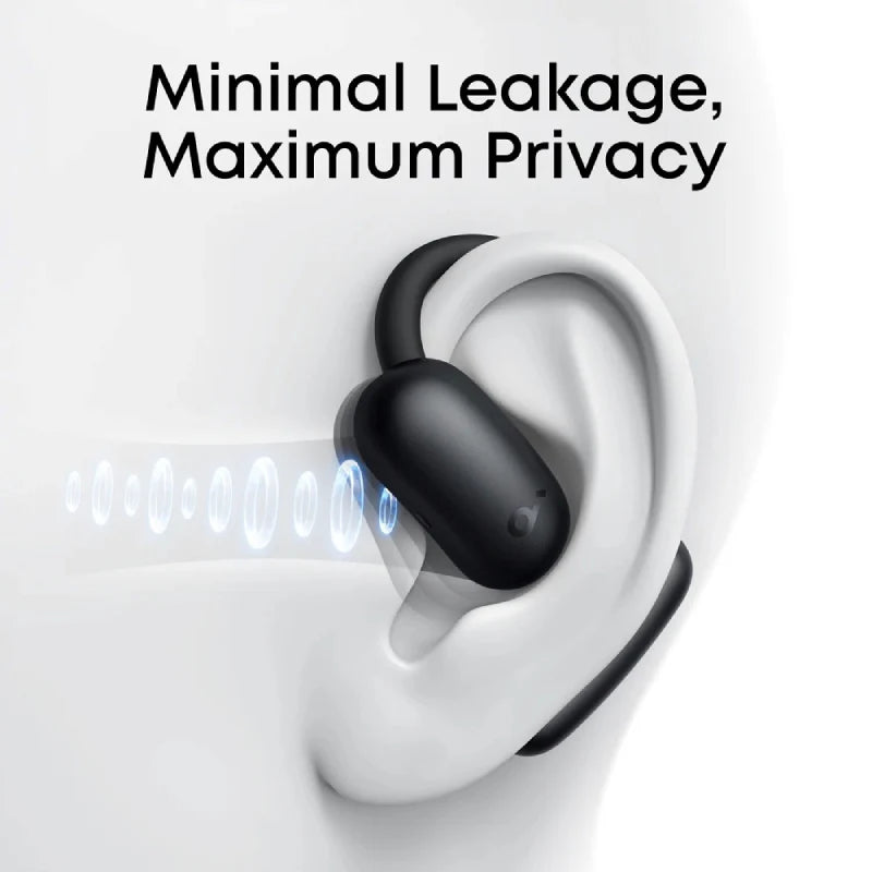 Anker Soundcore AeroFit 2 Wireless Earbuds AI Assistant - Open-Ear / Bluetooth / Black