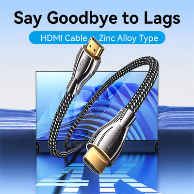Vention Cotton Braided HDMI Cable - 4K / 10 Meter / Black