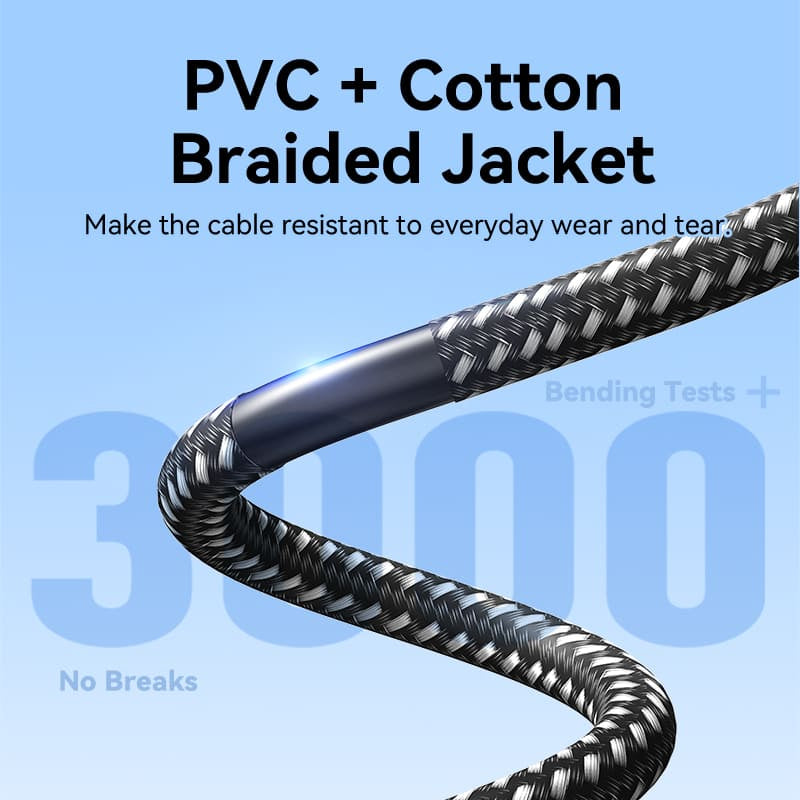 Vention Cotton Braided HDMI Cable - 4K / 15 Meter / Black