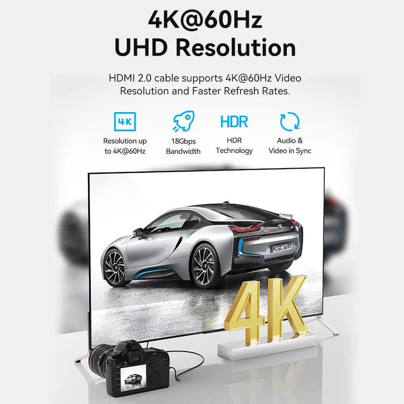 Vention Micro HDMI Cable - 4K / 1 Meter / Black