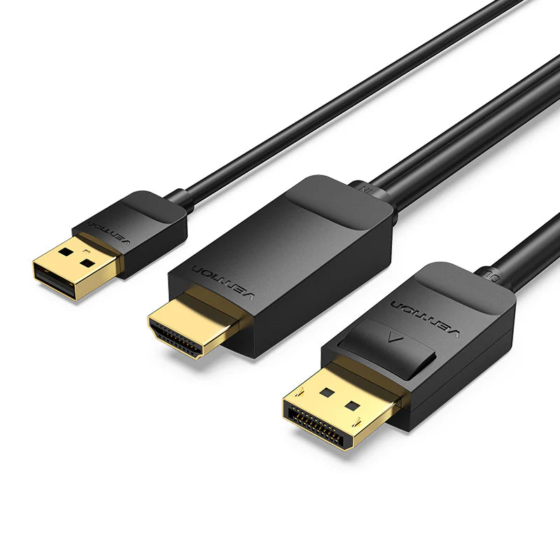 Vention HDMI To DisplayPort Cable - 4K / 2 Meter / Black