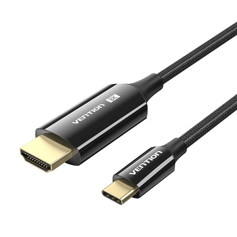 Vention USB-C To HDMI Braided Cable - 8K / 1.8 Meter / Black - OPEN BOX