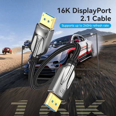 Vention DisplayPort Cable - 54Gbps / 3 Meter / Black