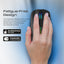 PROMATE Kitt Wireless Ergonomic Optical Mouse with LED Rainbow Lights - 2.4Ghz / Black
