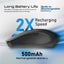 PROMATE Kitt Wireless Ergonomic Optical Mouse with LED Rainbow Lights - 2.4Ghz / Black